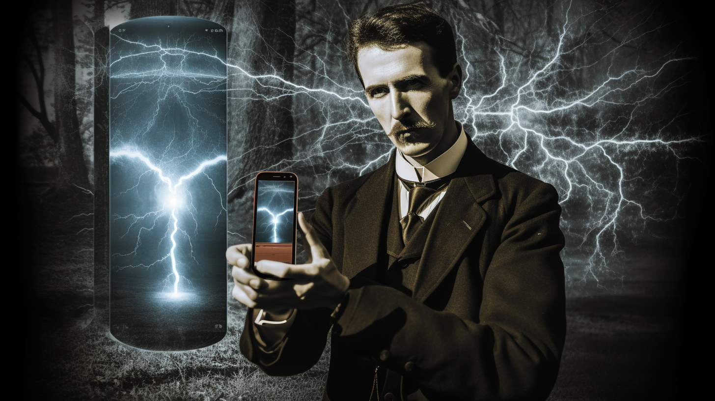 Nikola Tesla Smartphone Prophetic Vision
